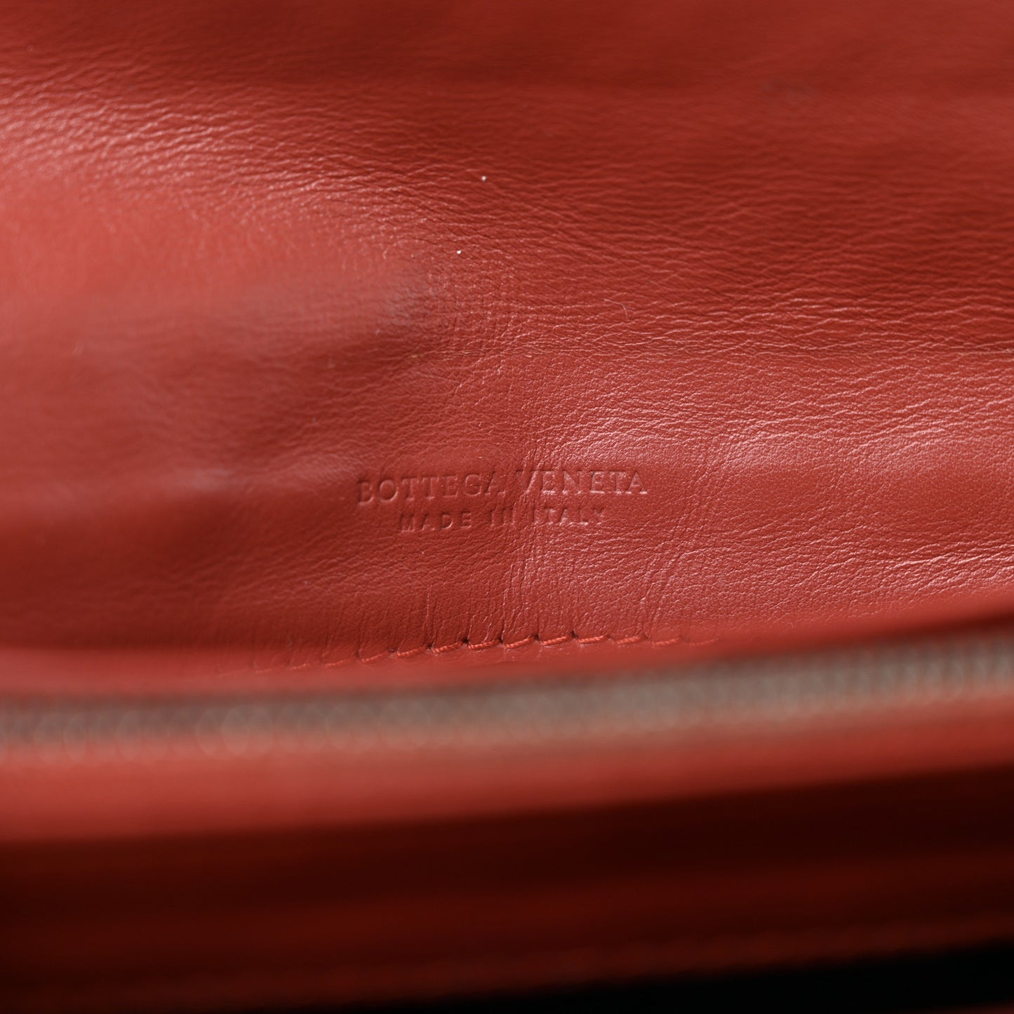 Nappa Intrecciato Continental Wallet Rust