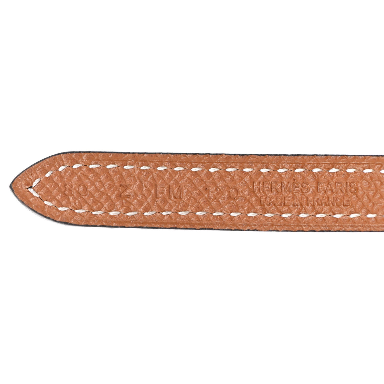 Hermes Swift Epsom 13mm Medaillon Lift Belt 80 Black Gold 6 of 6