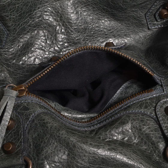 Balenciaga Agneau Classic Hardware S Sunday Tote Anthracite 10 of 12