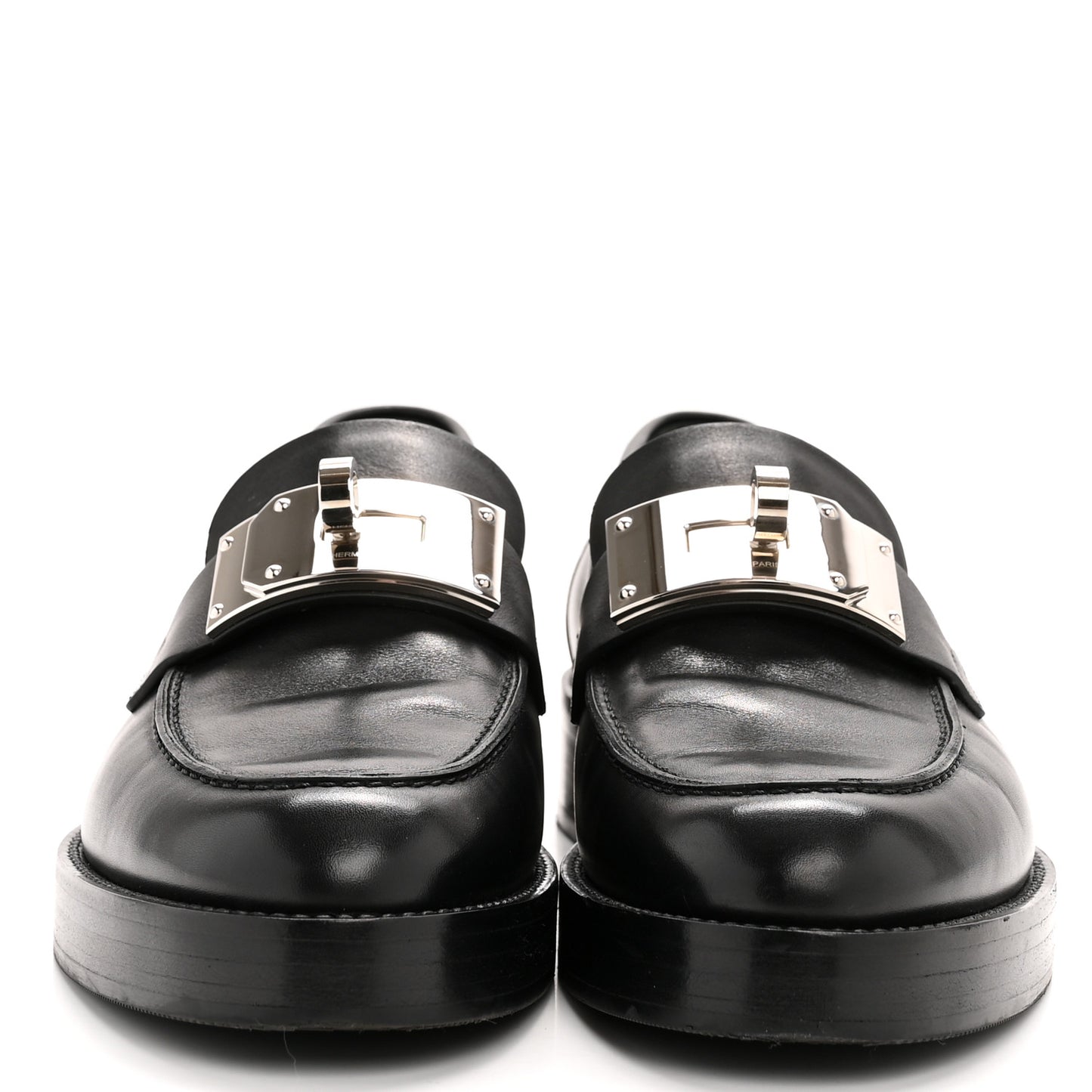 Calfskin Womens Hot Loafer 38 Black 39.5 Black