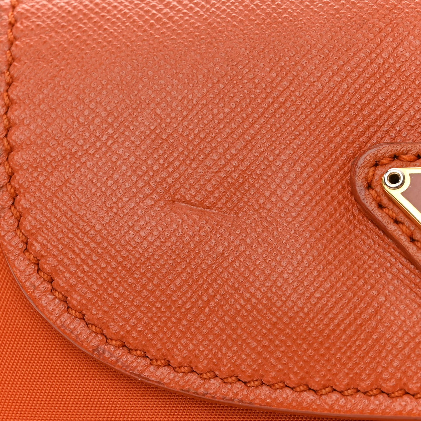 Tessuto Nylon Saffiano Crossbody Bag Papaya
