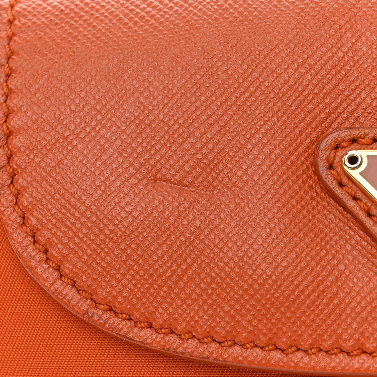 Prada Tessuto Nylon Saffiano Crossbody Bag Papaya 12 of 15