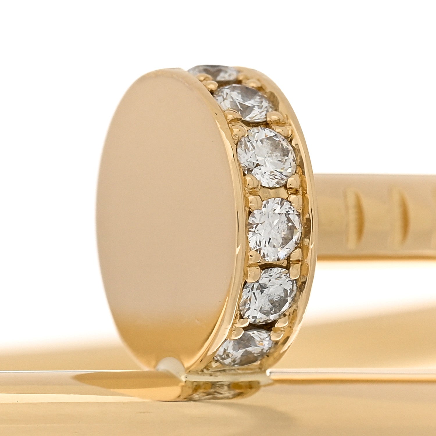 Cartier 18K Yellow Gold Diamond Juste Un Clou Bracelet 15 3 of 5