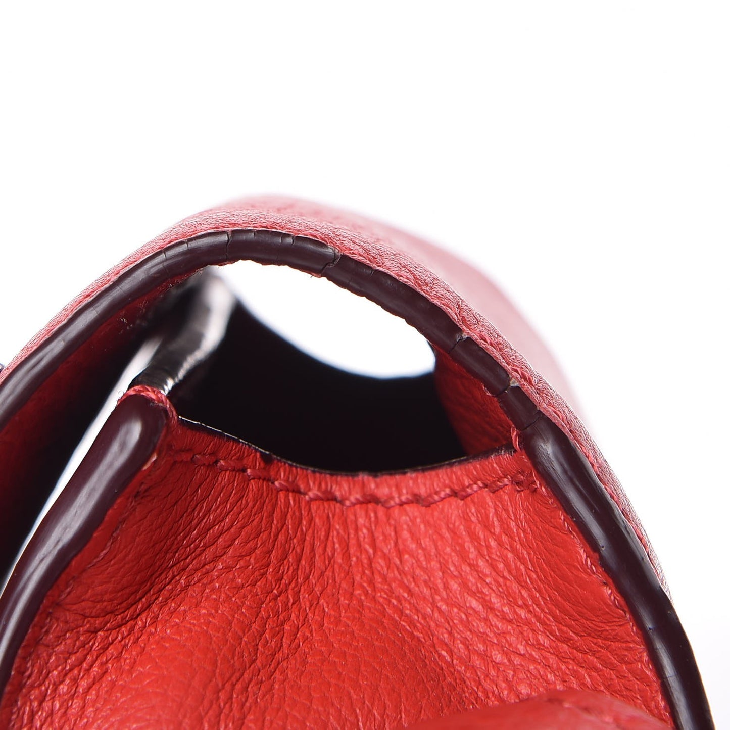 Calfskin Mini Marcie Round Crossbody Bag Red