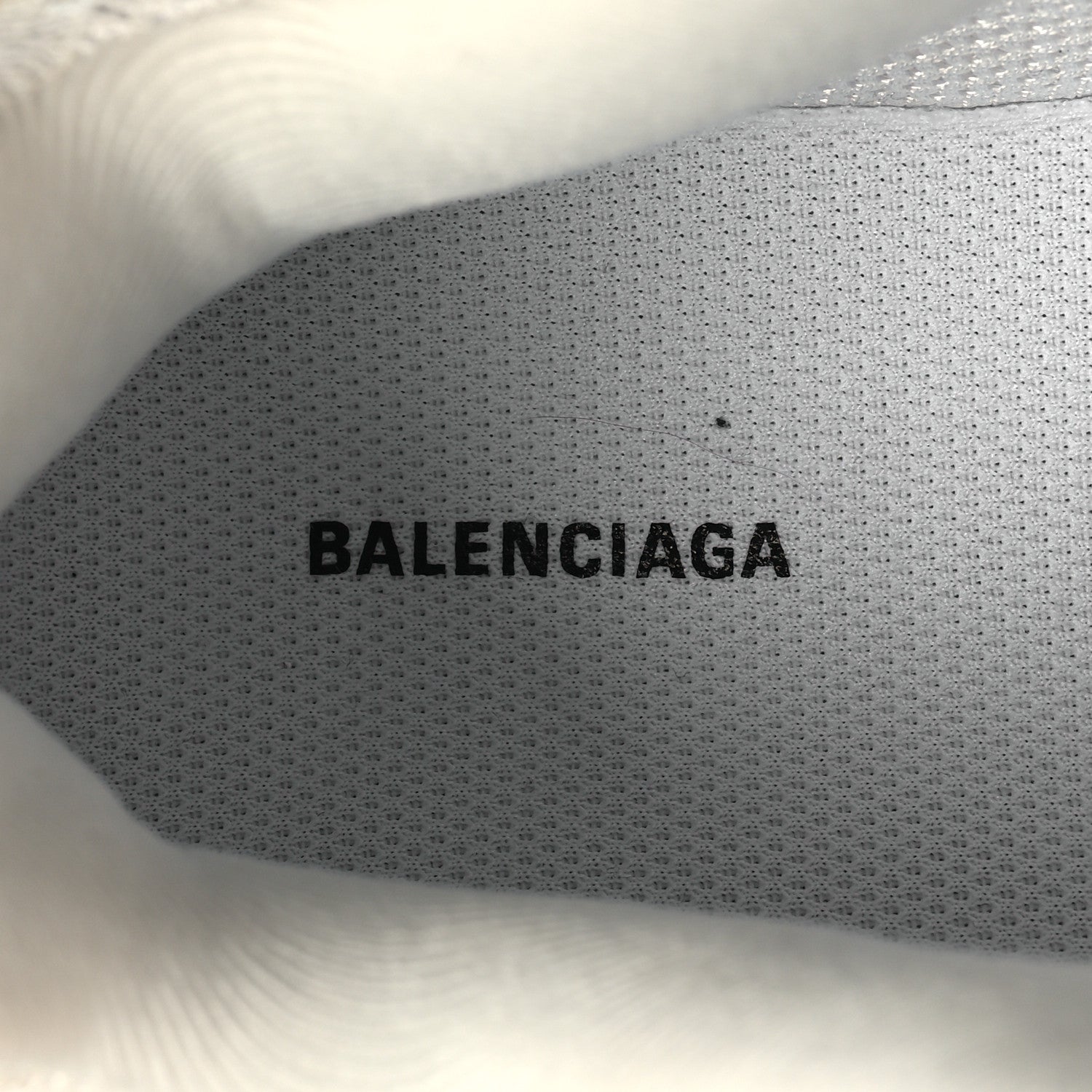 Balenciaga Mesh Nubuck Effect Fabric Glow in the Dark Mens Sneakers 41 White 7 of 7
