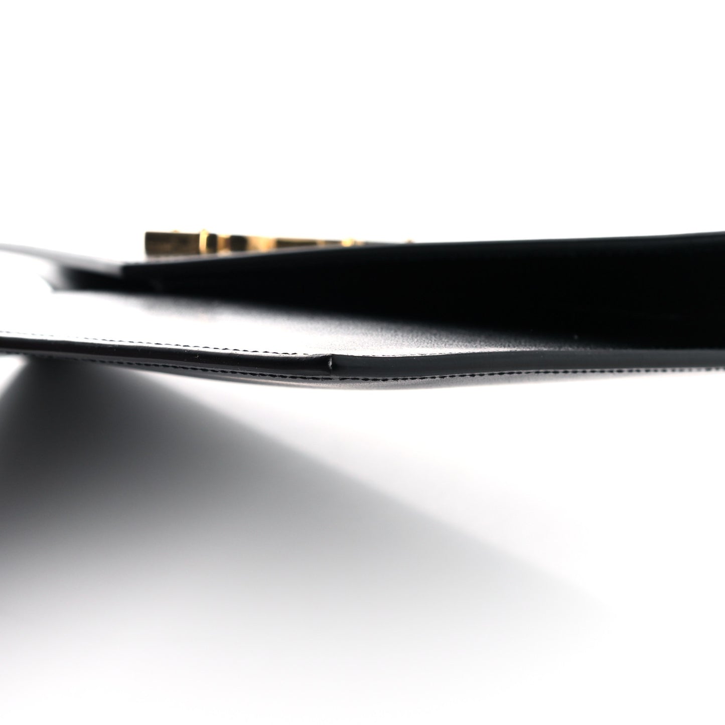 Smooth Shiny Calfskin Monogram Uptown Pouch Black