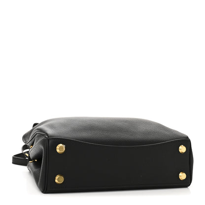 Balenciaga Grained Calfskin Small Rodeo Top Handle Handbag Black 4 of 9