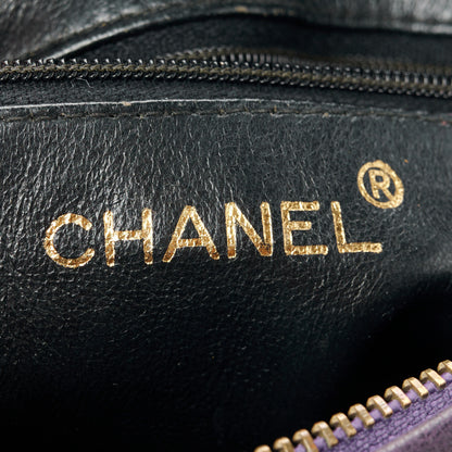 Chanel Lambskin CC Tassel Camera Case Purple 7 of 10