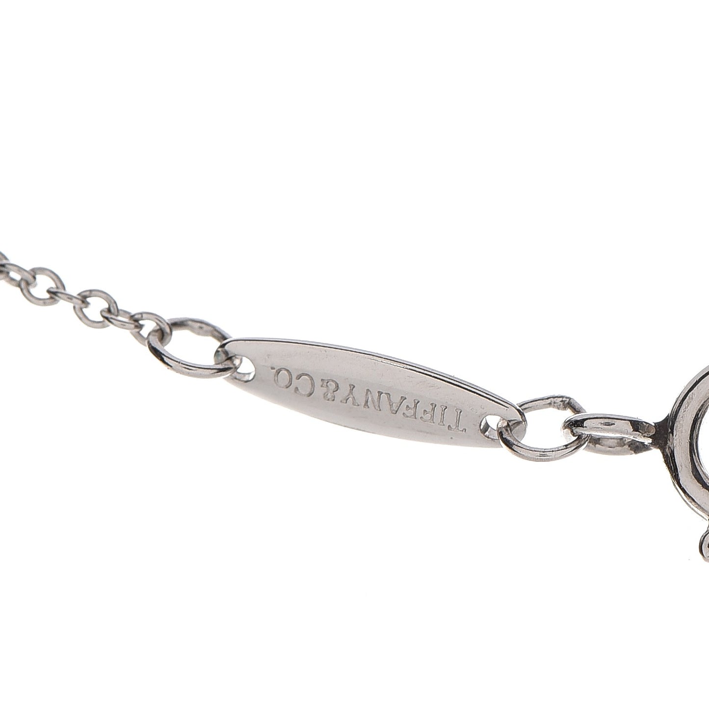Platinum Diamond .14ct Elsa Peretti Diamonds by the Yard Pendant Necklace