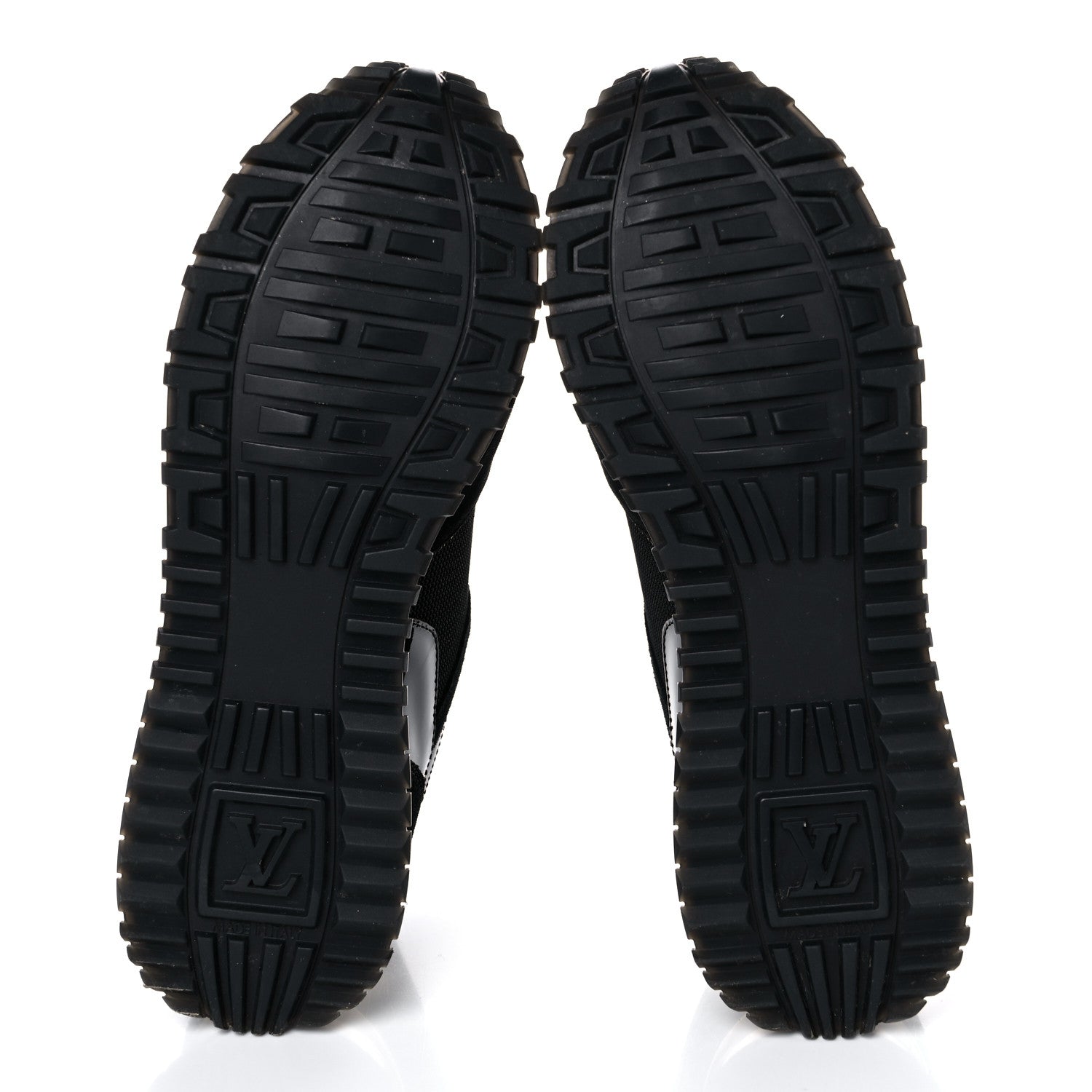 Louis Vuitton Suede Monogram Run Away Sneakers 38 Black 5 of 8