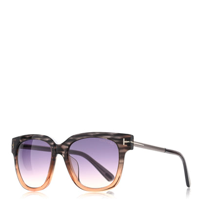 Tom Ford Acetate Tracy Sunglasses TF436 Grey Peach 1 of 8