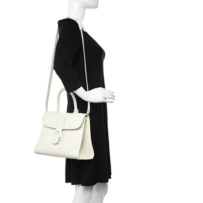 Delvaux Box Calfskin MM Brillant Satchel Ivory 2 of 13