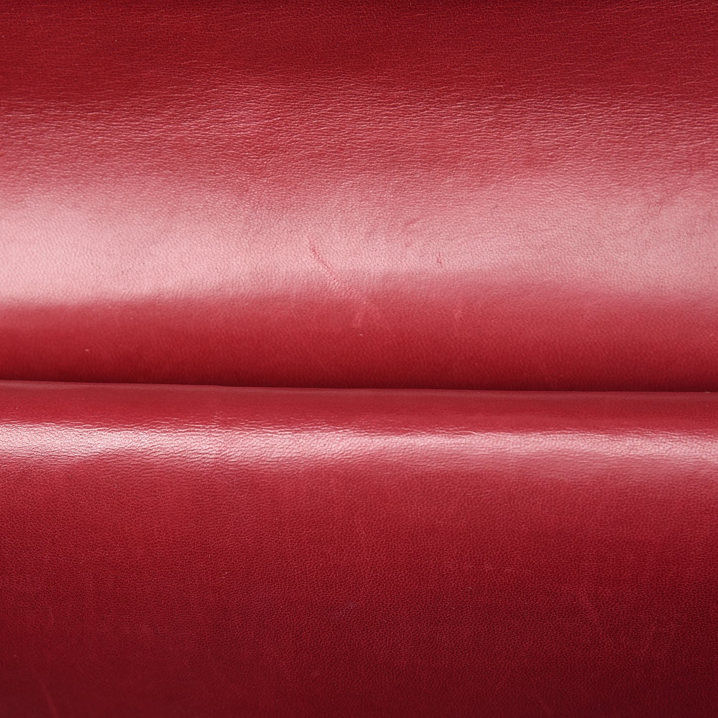 Patent Quilted Jumbo Double Flap Dark Red