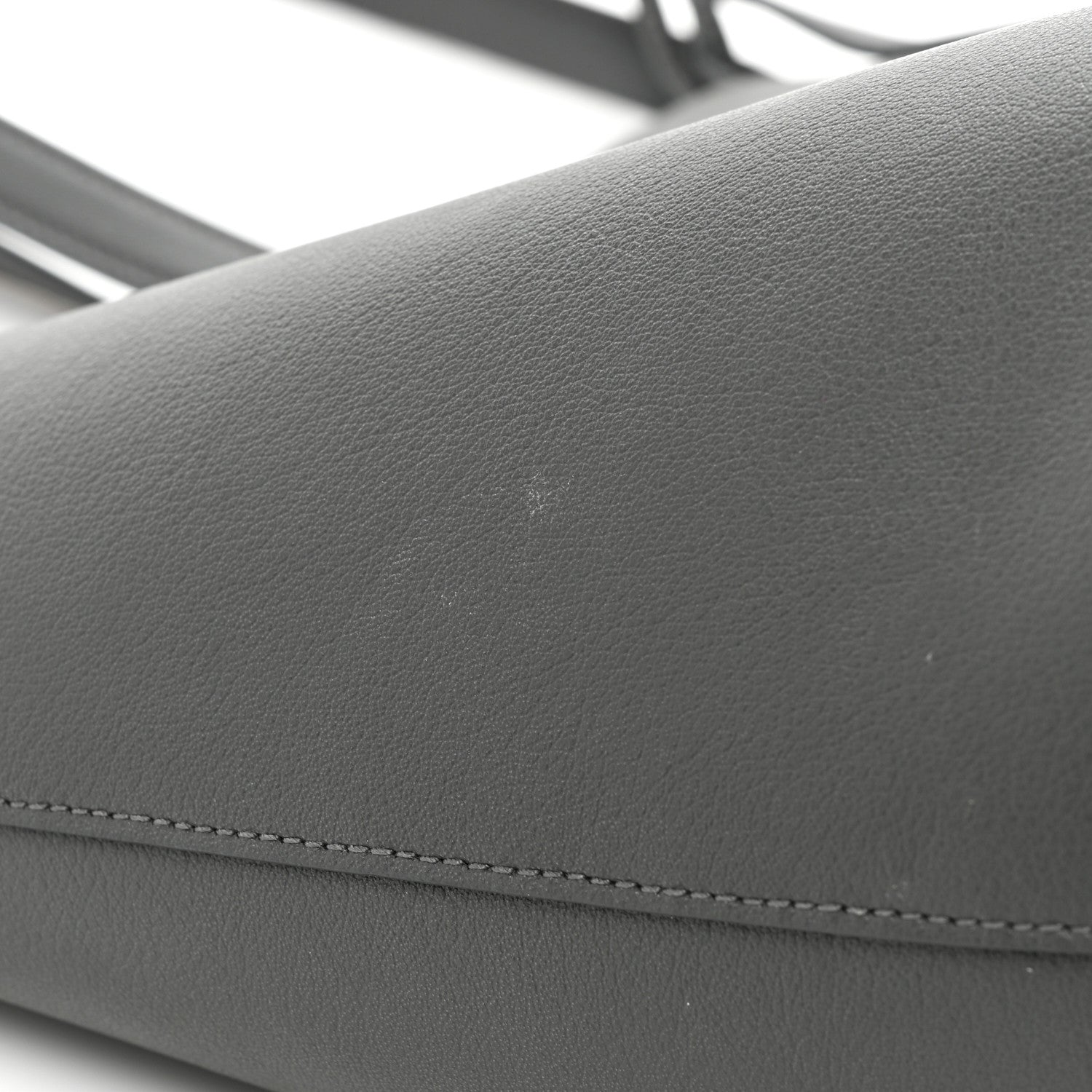Saint Laurent Calfskin Large Shopping Tote Storm 14 of 20