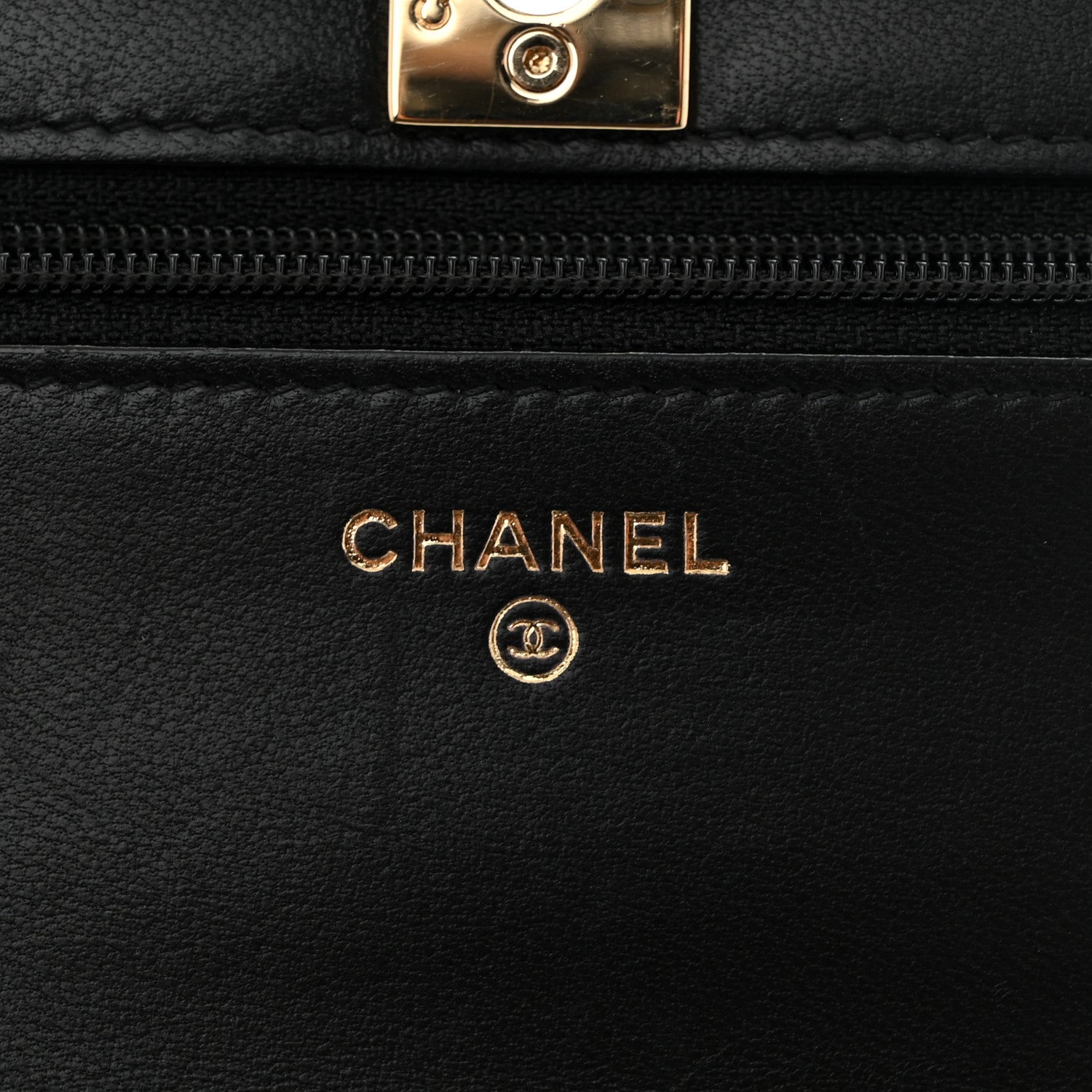 Chanel Lambskin Quilted Trendy CC Wallet On Chain WOC Black 6 of 10