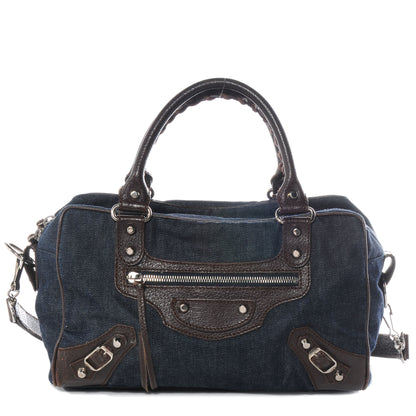 Balenciaga Denim Box Bag Chocolate 1 of 7