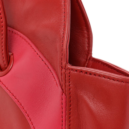 Chanel Calfskin CC Stitched Tote Red 18 of 20
