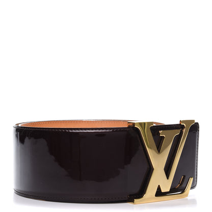 Louis Vuitton Patent LV Facettes Belt 85 34 Amarante 3 of 8
