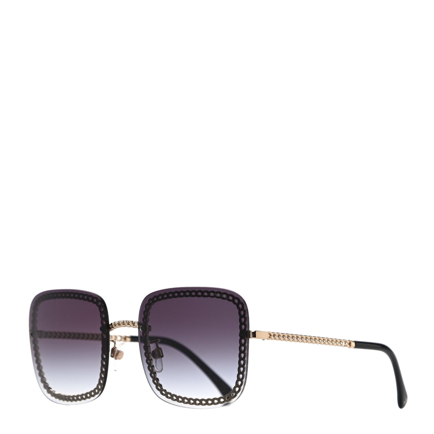 Chain Square Sunglasses 4244 Black