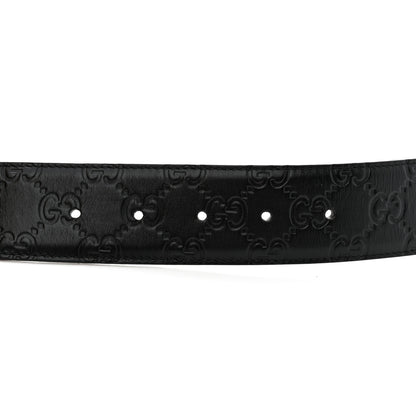Gucci Guccissima Signature Interlocking G 40mm Belt 100 40 Black 5 of 5