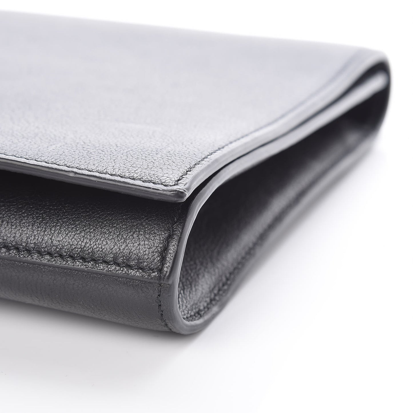 Calfskin Monogram Large Belle De Jour Clutch Black