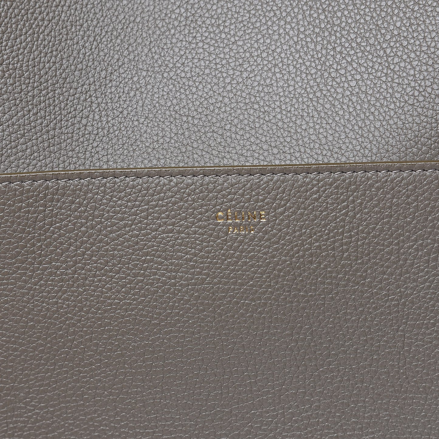 Soft Grained Calfskin Sangle Bucket Bag Taupe