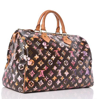 Louis Vuitton Watercolor Aquarelle Speedy 35 Brown 3 of 16
