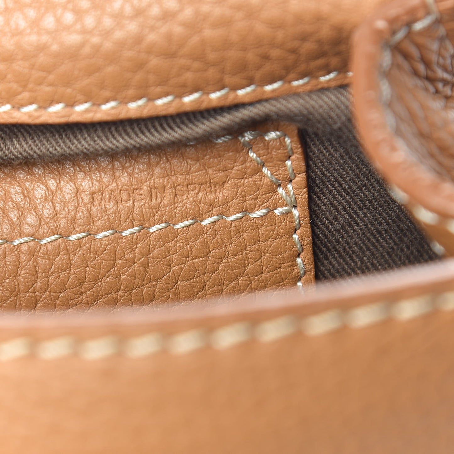 Calfskin Mini Marcie Round Crossbody Bag Nut