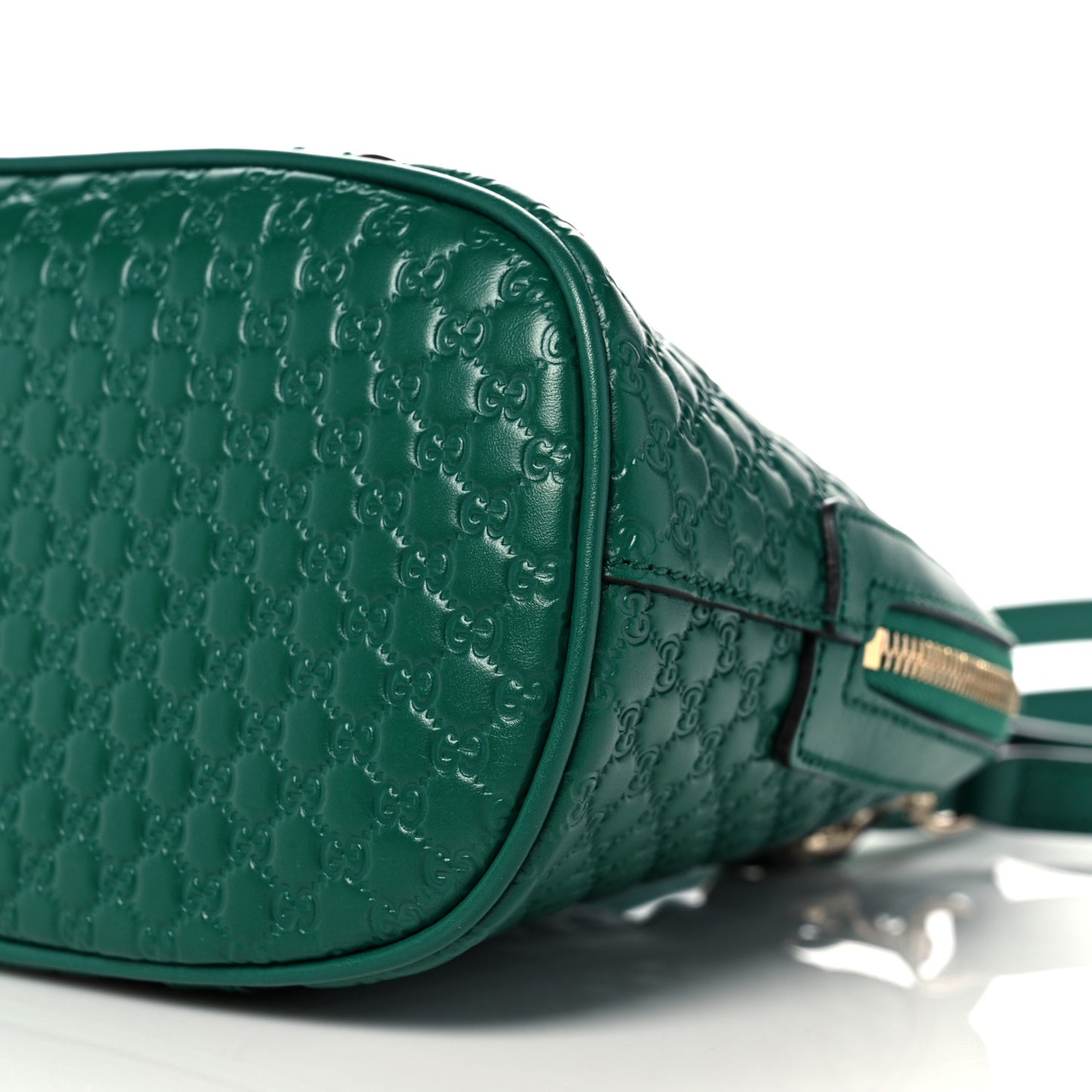 Soft Microguccissima Mini Dome Bag Emerald
