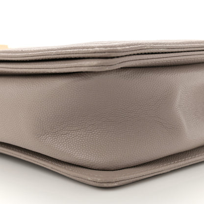 Chanel Caviar Quilted Large Boy Flap Beige 10 of 12