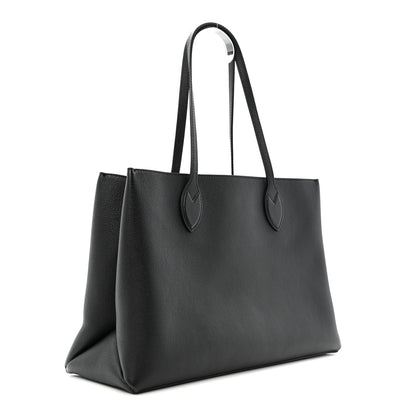 Louis Vuitton Grained Calfskin Lockme Shopper Black Black 3 of 12