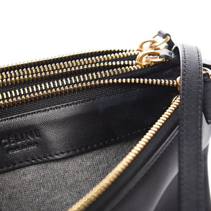 Celine Lambskin Small Trio Crossbody Bag Black 7 of 14