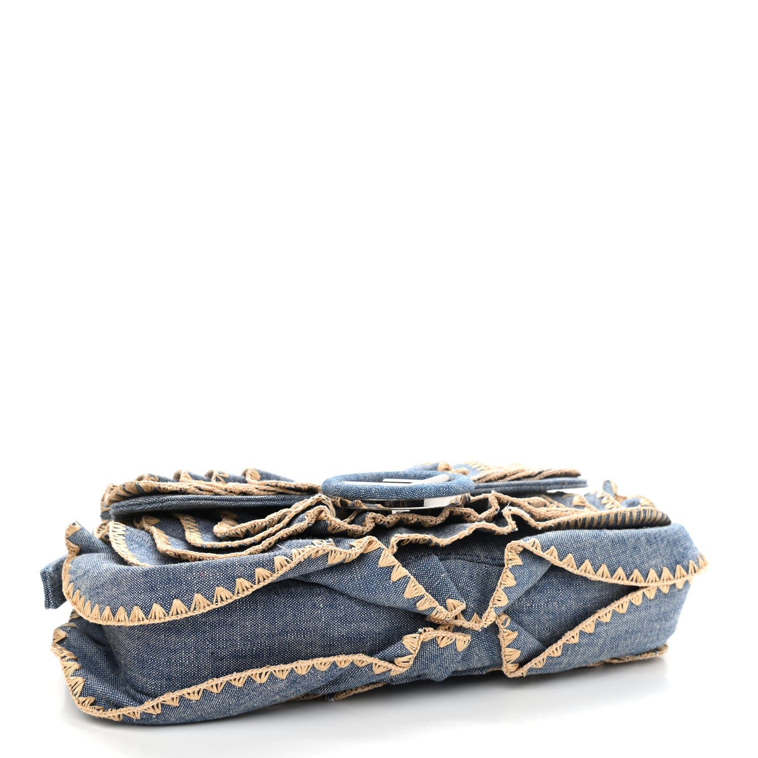 Fendi Denim F is Fendi Multi Waves Baguette Blue 4 of 8