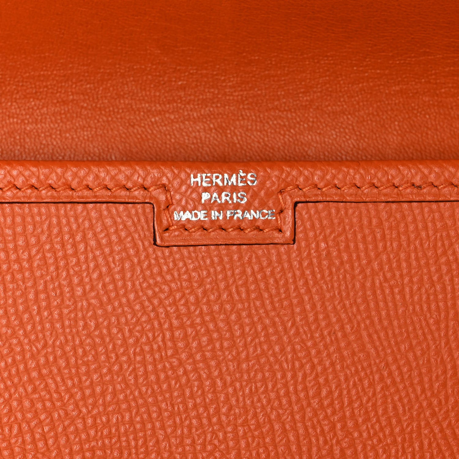 Hermes Epsom Jige PM Clutch Orange 6 of 7