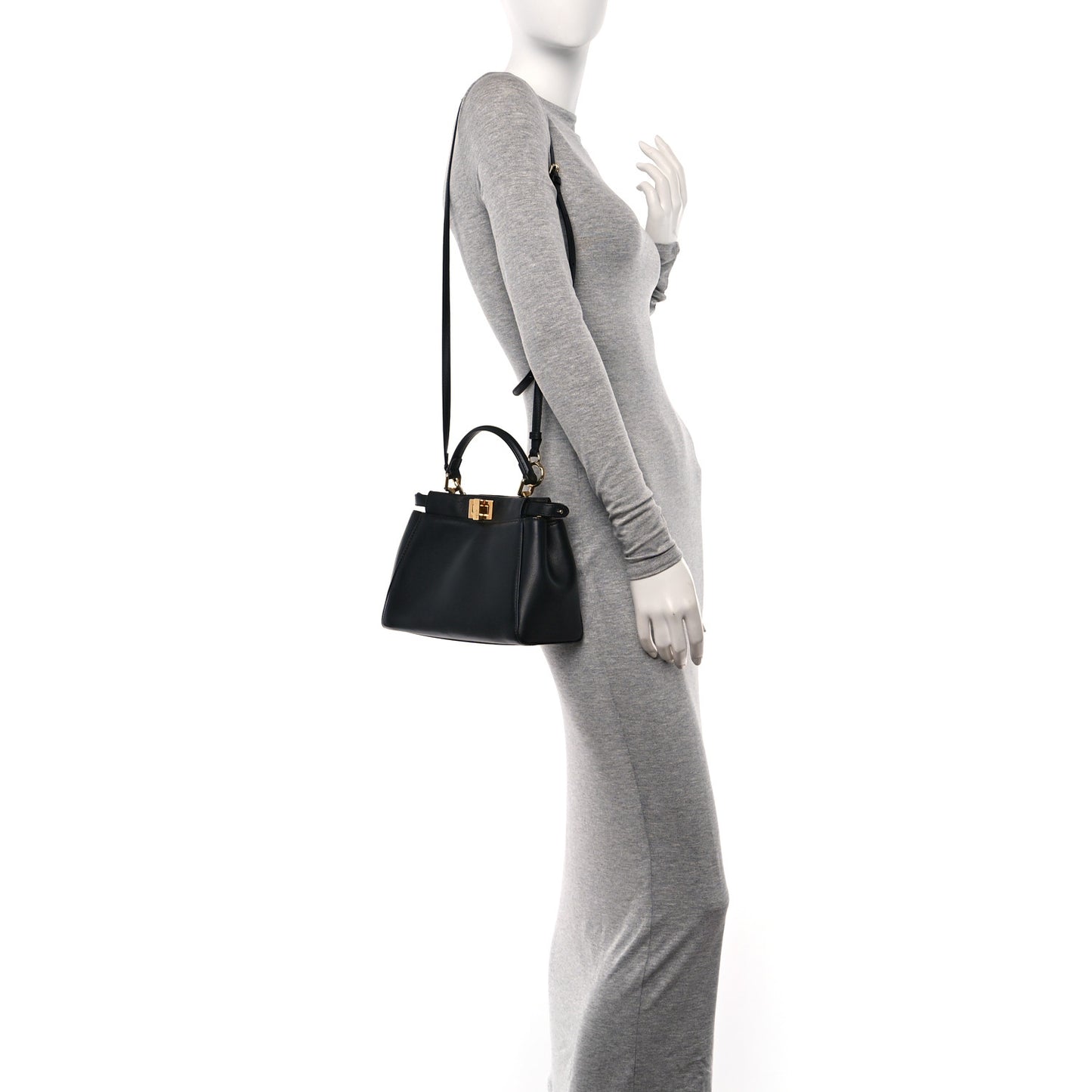 Nappa Mini Peekaboo Iconic Satchel Black