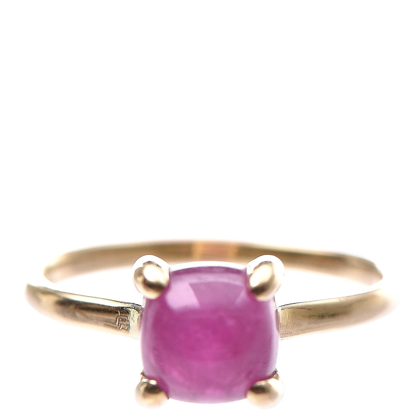 18K Yellow Gold Pink Tourmaline 7mm Paloma Picasso Sugar Stacks Ring 56 7.5