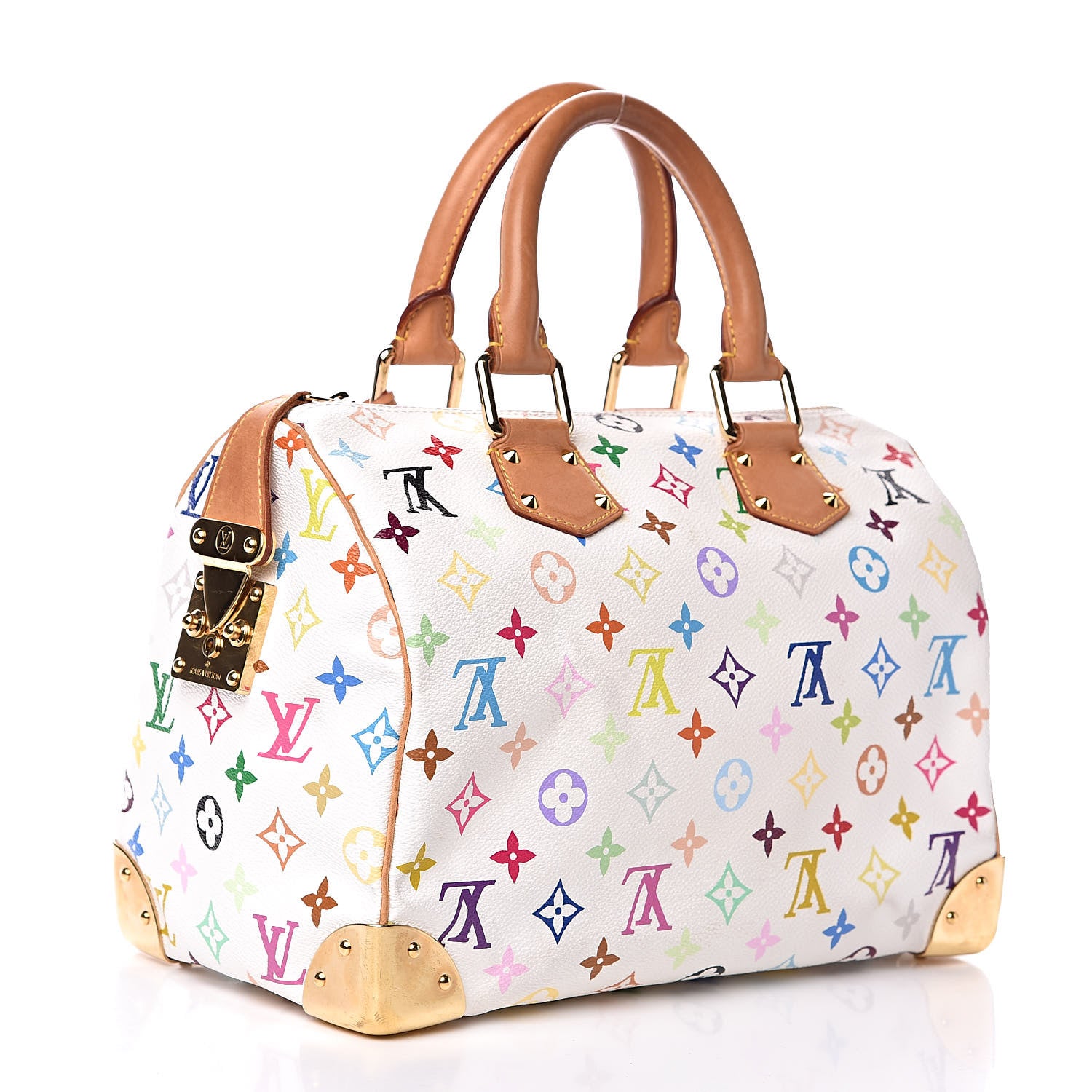 Louis Vuitton Monogram Multicolor Speedy 30 White 3 of 13