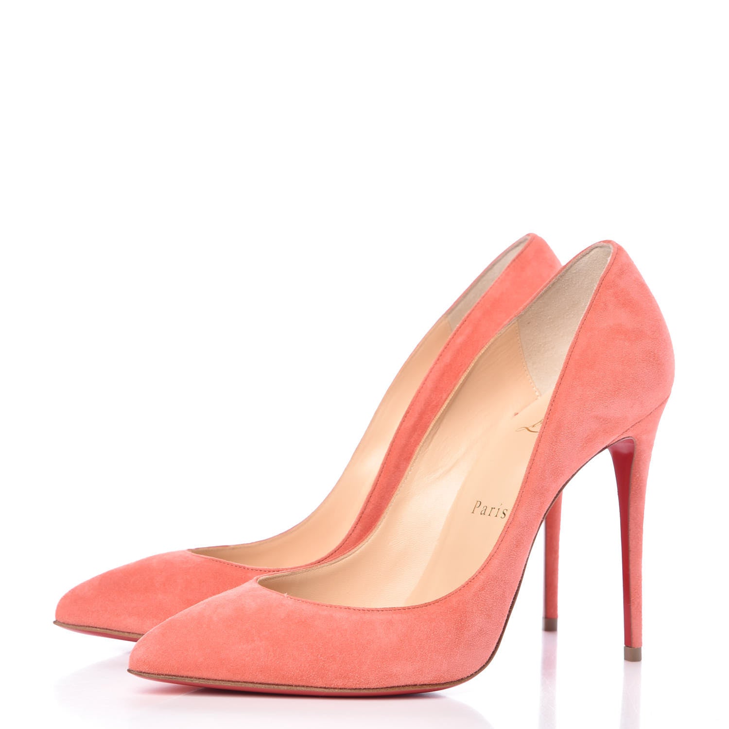 Christian Louboutin Suede Pigalle Follies 100 Pumps 38 Charlotte 3 of 8