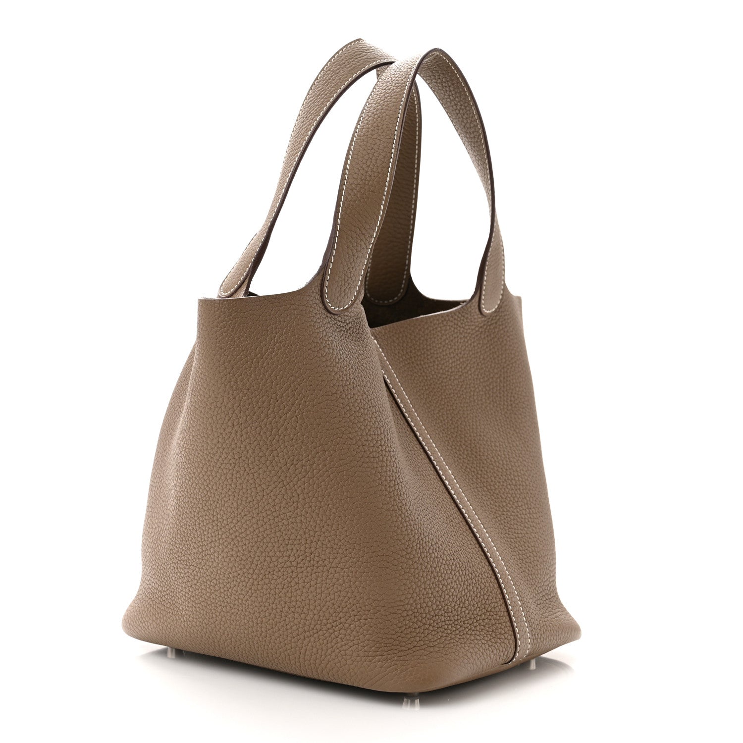 Hermes Taurillon Clemence Picotin Lock 22 MM Etoupe 3 of 10