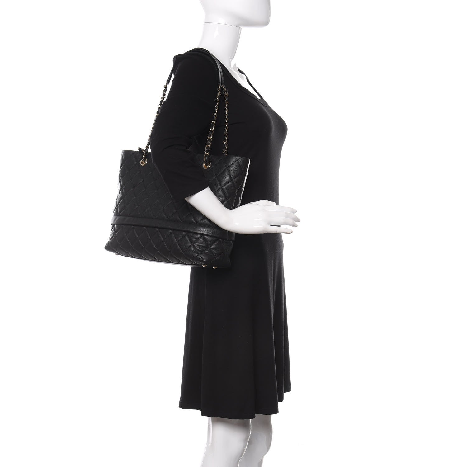 Chanel Caviar Quilted Rolled Up Tote Black 2 of 10