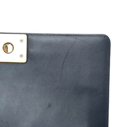 Chanel Lambskin Quilted Medium Boy Flap Dark Navy 5 of 8