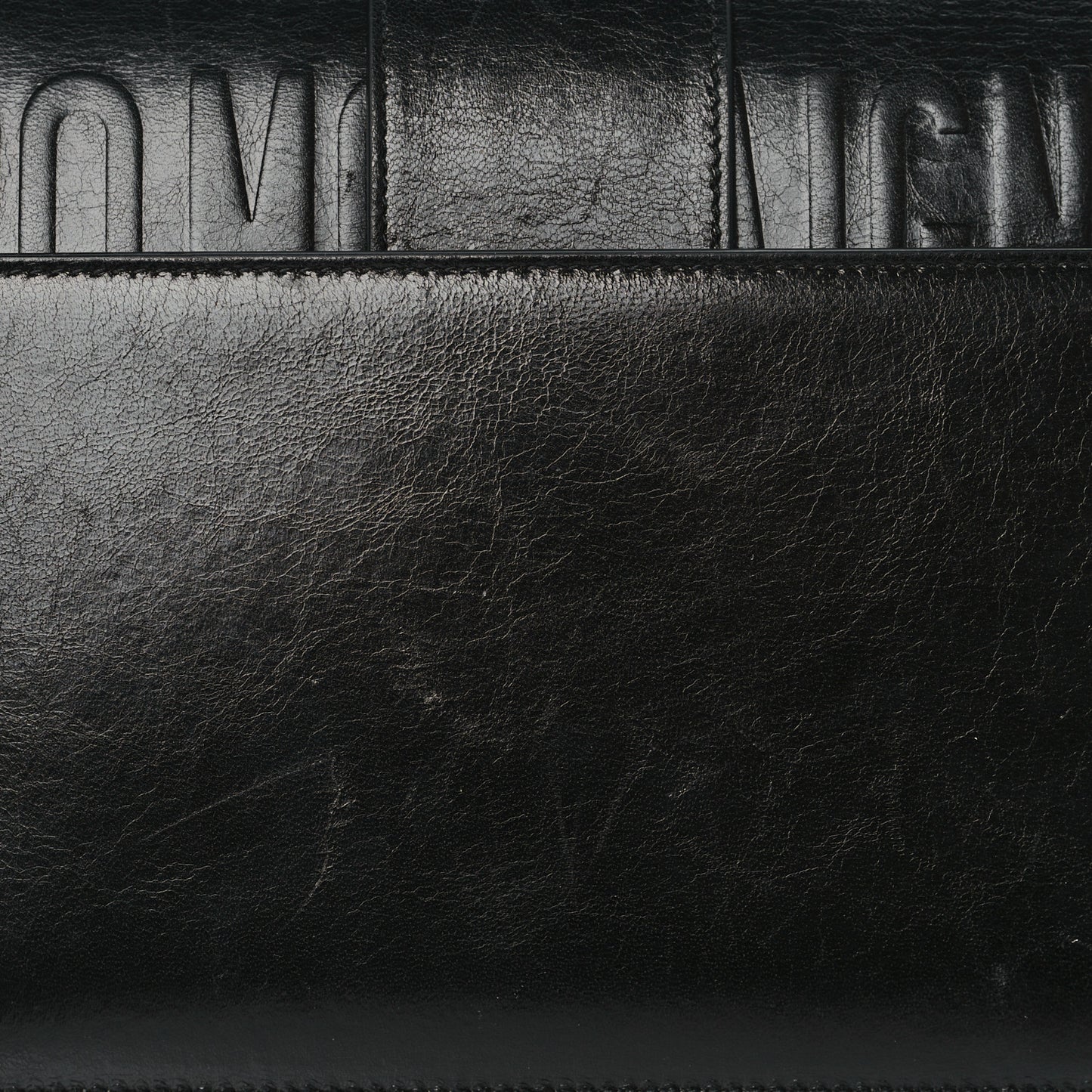 Crinkled Lambskin 30 Montaigne Flap Bag Black