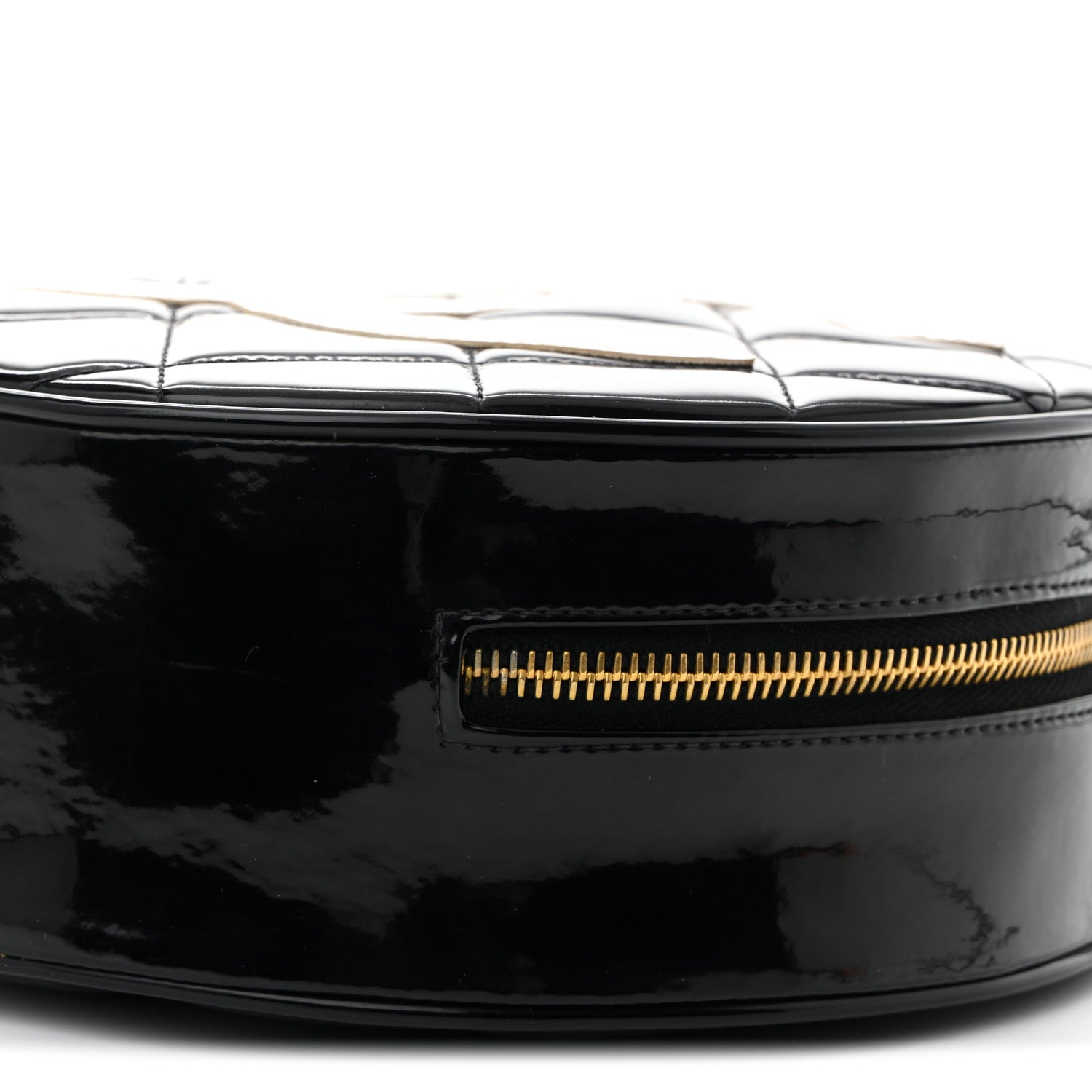 Chanel Patent CC Round Vanity Case Black 11 of 11