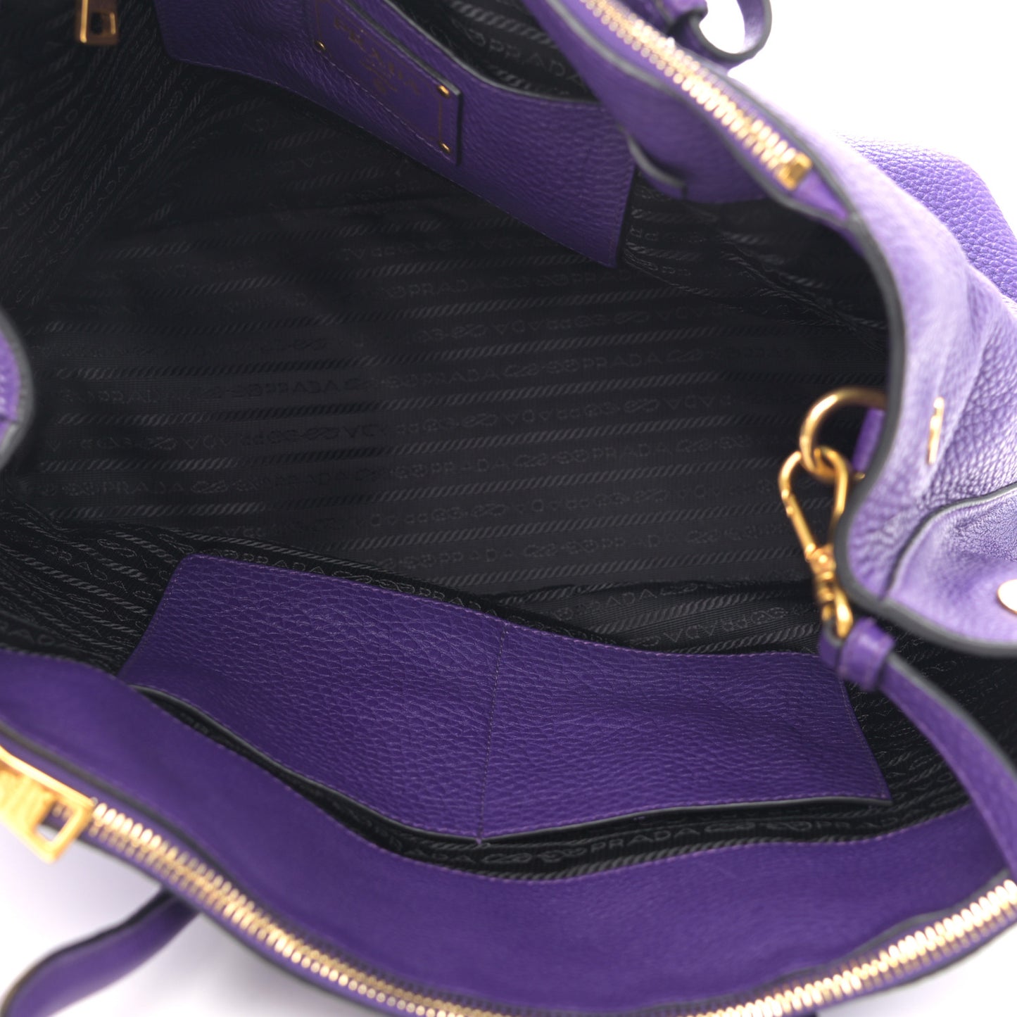 Vitello Daino Tote Viola