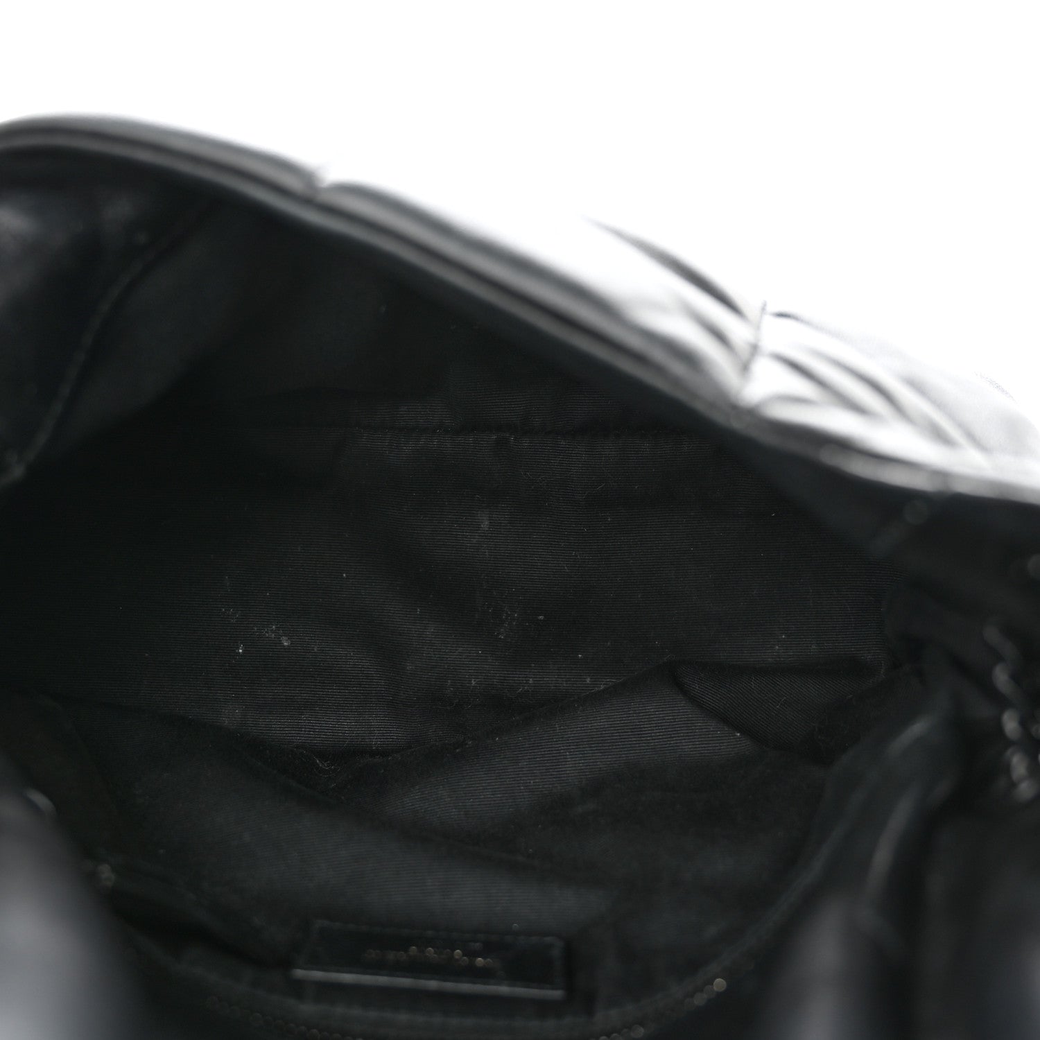 Saint Laurent Lambskin Quilted Monogram Monochrome Medium Loulou Puffer Chain Satchel Black 5 of 17