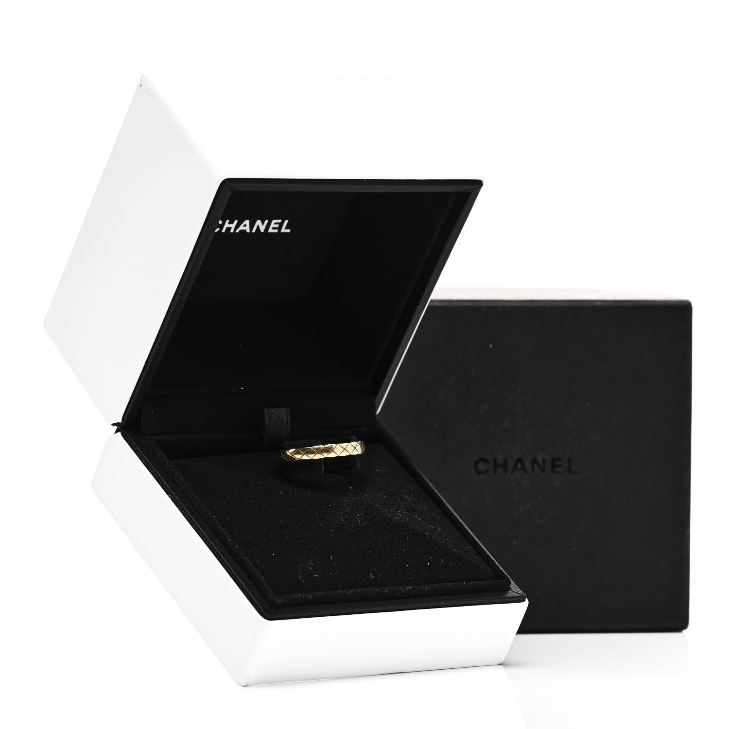 Chanel 18K Yellow Gold Mini Coco Crush Ring 58 8.25 5 of 5