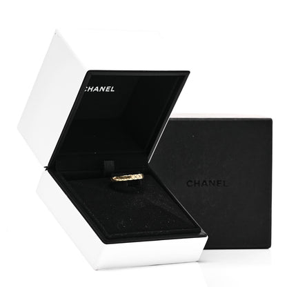 Chanel 18K Yellow Gold Mini Coco Crush Ring 58 8.25 5 of 5