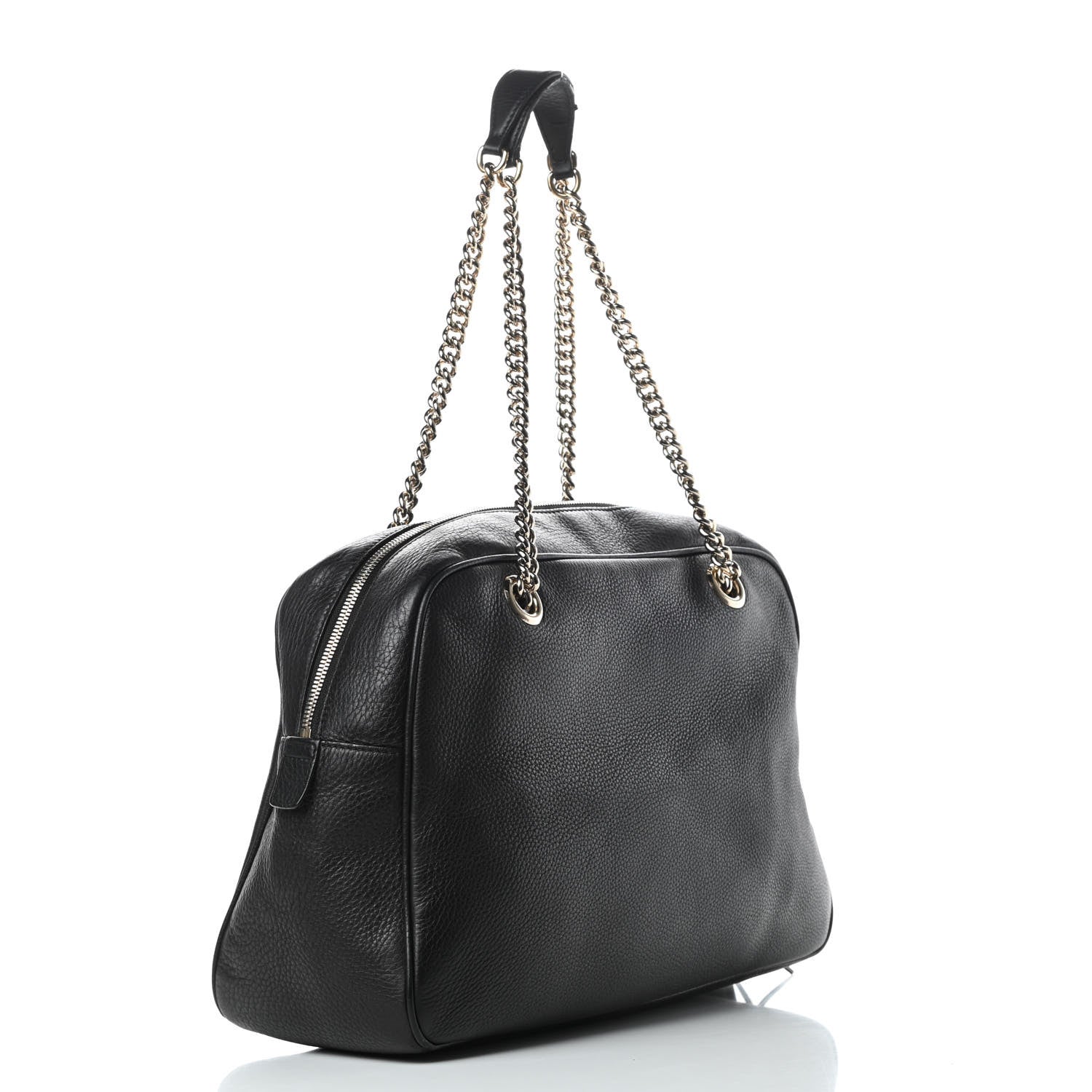 Gucci Pebbled Calfskin Medium Soho Bowler Black 3 of 20
