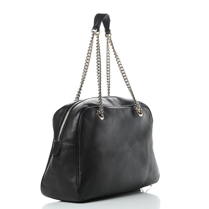 Gucci Pebbled Calfskin Medium Soho Bowler Black 3 of 19