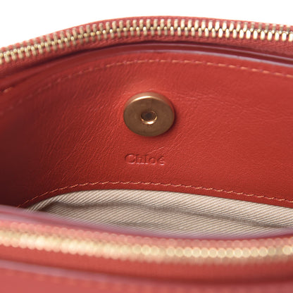 Chloe Calfskin Suede Mini Roy Bag Earthy Red 8 of 10